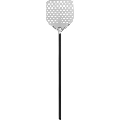 TECHNICA Perforovaná lopata na pizzu z anodového hliníku s hliníkovým úchytem, čtvercová, 355x405x1500 mm | TECHNICA, Pizza Line
