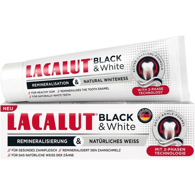 Lacalut Black & White zubní pasta 75 ml