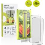 Mobile Origin 2 броя калени стъклени защитни покрития за дисплея на iPhone 18 Pro Max, iPhone 17 Pro Max - Mobile Origin Screen Guard Full Cover Tempered Glass With Applicator 2 Pack (черен-прозрачен) (SGA-F-i17Pro