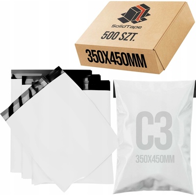 Kurýrní obálka SolidTape 350x450 mm bílá 500 ks