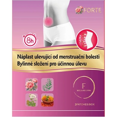 Forte Náplasť uľavujúca od menštruačnej bolesti 3 náplasti
