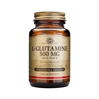 SOLGAR Хранителна добавка L-Glutamine, Solgar L-GLUTAMINE 500mg, 50 veg. caps