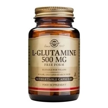 SOLGAR Хранителна добавка L-Glutamine, Solgar L-GLUTAMINE 500mg, 50 veg. caps