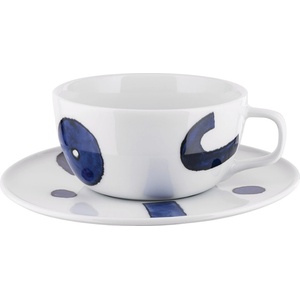 Alessi Чаша за чай Itsumo Yunoki с чинийка 240 мл (NF08/78S)