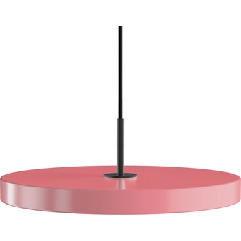 UMAGE Висяща лампа Asteria Plus с черен обков 43 см розова (2568C4173)