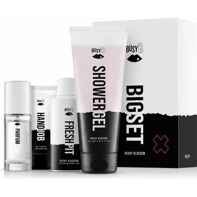 BusyB Becky Blossom antiperspirant 150 ml + EDT 30 ml + sprchový gél 230 ml + krém na ruky 75 ml sada