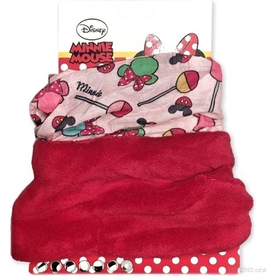 Setino dievčenský nákrčník multifunkčná šatka Minnie Mouse Disney Červená