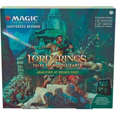 Wizards of the Coast Magic the Gathering LOtR Tales of Middle-earth Scene Box Aragorn at Helm's Deep