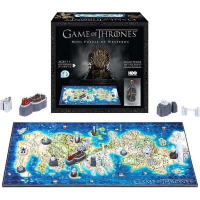 4D Cityscape 4D puzzle Hra o Trůny Westeros MINI 358 ks