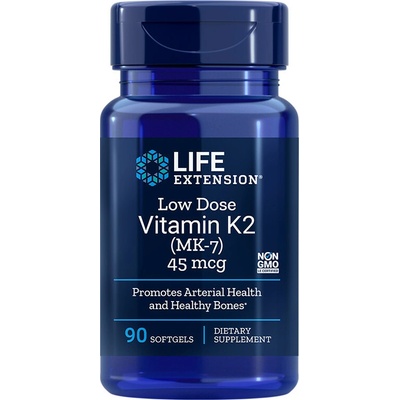 Life Extension Low Dose Vitamin K2 90 tabliety
