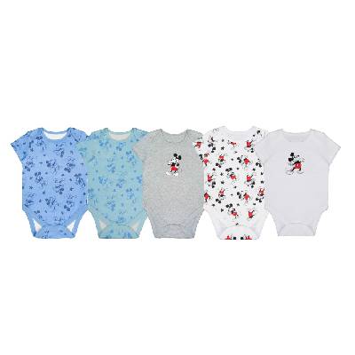 Babys Disney 5Pk Bodysuit - Mickey Mouse