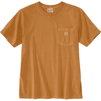 Carhartt Мъжка тениска Carhartt Irvine Relaxed Garment Dyed T-shirt - Carhartt Brown - размер XXL (216-8572-0115)