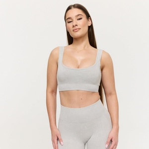 GymBeam Безшевен спортен сутиен Lift Grey XS