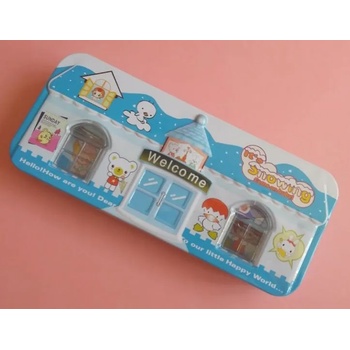 Image 1 of Метална кутия на две нива + малка кутийка - синя