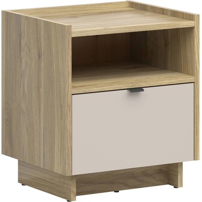 ЕВРОМАР Нощно шкафче Dalva 50 см дъб маувела / кашмир