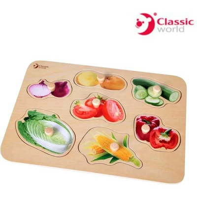 Classic World Дървен Пъзел - Зеленчуци - Classic World
