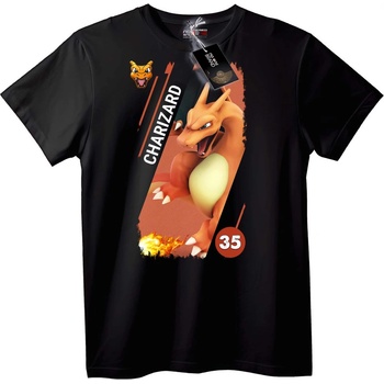 NOONEBRAND Тениска Черен Charizard Pokémon - M, White