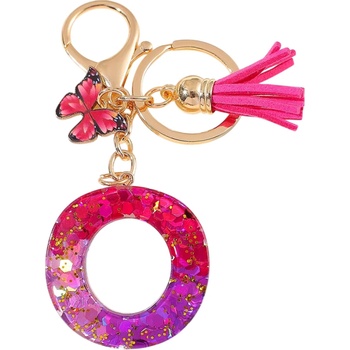 HARAHU Ключодържател Азбука - o / Розова / Пеперуда kp37959 (37959)