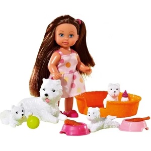 Simba Toys Игрален комплект Simba Toys Evi Love - Еви приятел на животните, с кученца (105734191)