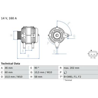 generátor BOSCH 0 986 083 900