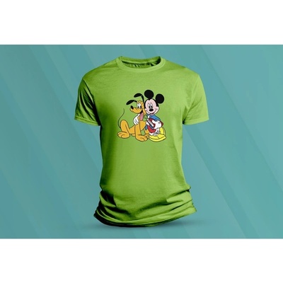 Sandratex dětské bavlněné tričko Mickey 7. lime