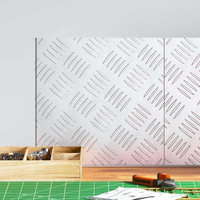 vidaXL Стъпало Квадратна 2 pcs Сребрист 30 x 30 cm Алуминий (4104283)
