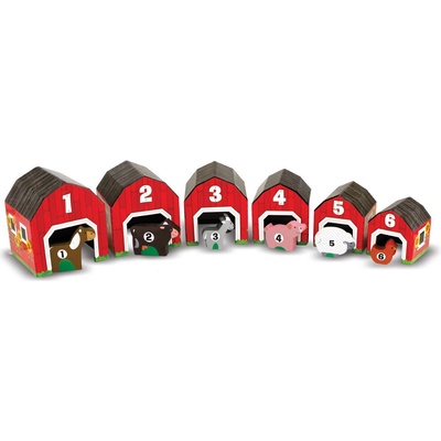 Melissa & Doug detská skladačka Maštale pre zvieratká
