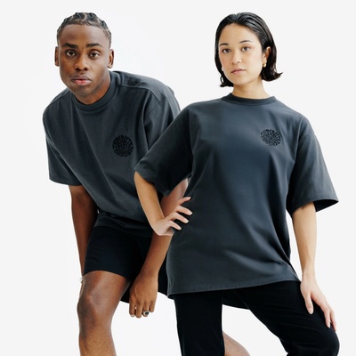 Decathlon Relax unisex s nápisom sivé