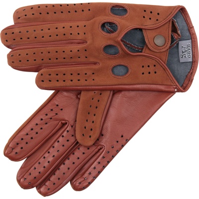 Špongr Pánské kožené řidičské rukavice BOHEM Mocheto koňak s podšívkou NanoAg – Zboží Dáma