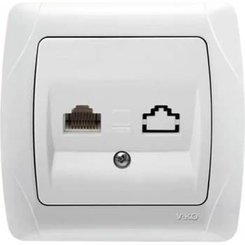 Image 1 of VIKO РОЗЕТКА ЗА ИНТЕРНЕТ КАРМЕН БЯЛА (90561032)