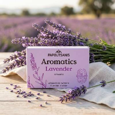 PAPOUTSANIS Aromatics Lavender tuhé mydlo 100 g