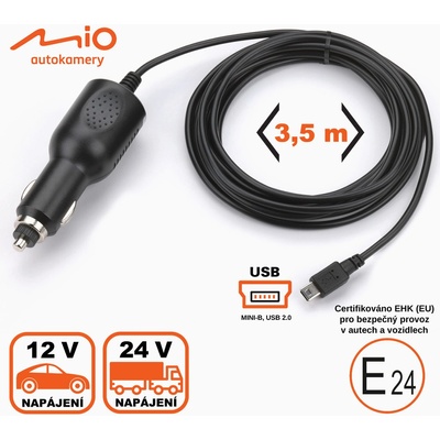 Mio cigaretová nabíječka 3.5 m ke kamerám Mio (bulk) - 442210000114