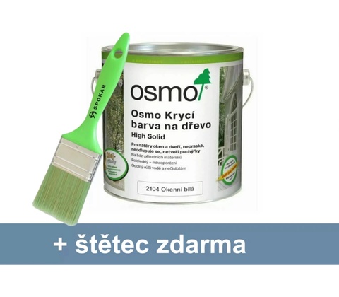 Osmo 2104 Krycí barva na dřevo 2,5 l Okenní bílá