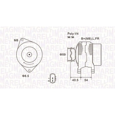 Generátor MAGNETI MARELLI 063731927010