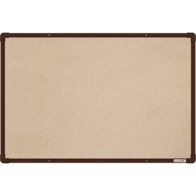 boardOK Textilní nástěnka s hnědým rámem 600 x 900