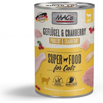 MAC's Mac’s Cat Chicken - Премиум консервирана храна за котки с пилешко месо и червени боровинки