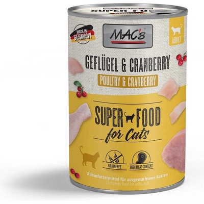 MAC's Mac’s Cat Chicken - Премиум консервирана храна за котки с пилешко месо и червени боровинки
