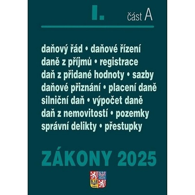 Zákony I. A2025 - Daňové zákony - Poradce s.r.o.
