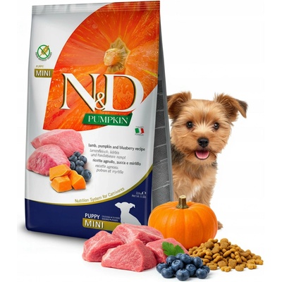N&D Pumpkin Puppy Mini Grain Free Lamb & Blueberry 7 kg