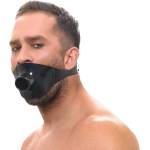 LateX Latex Gag with Mouth Tube 2950359 Black