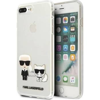 Pouzdro Karl Lagerfeld iPhone 7/8 Plus hardcase Karl & Choupette čiré