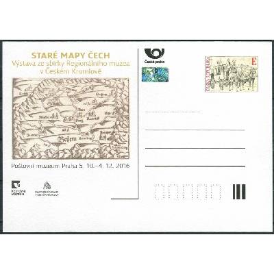 Česká pošta (2016) CDV 130 ** - PM 114 - Staré mapy Čech