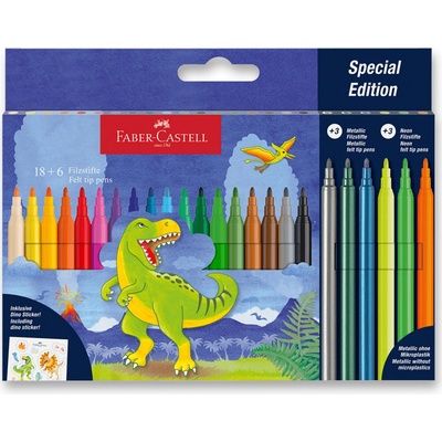 Faber-Castell 554222 Dinosaurus 24 barev