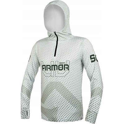 Delphin Uv Armor 50+ mikina s kapucňou Olive