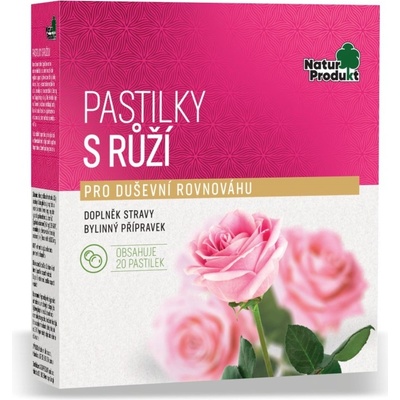 Naturprodukt Pastilky s růží 20 ks