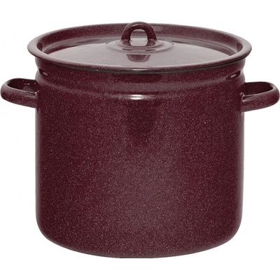 OLYMP Olymp Hnědý granit smaltovaný gastro hrnec s poklicí 26 cm 12 l výška 25,5 cm