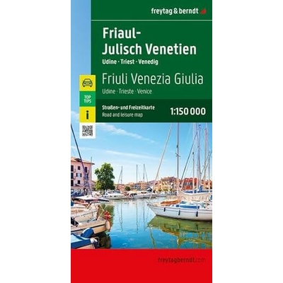 Freytag & Berndt mapa Friuli, Julish-Venetien, Udine, Triest 1:150 t.