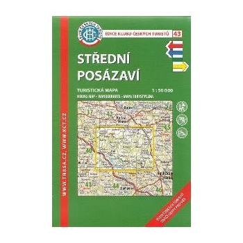 Střední Posázaví mapa 1:50 t. 5.vydání 2015