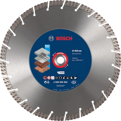 Bosch Diamantový rezací kotúč EXPERT MultiMaterial, 300 × 20/25,40 × 3 ×15 mm 2608900665