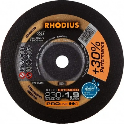 Rhodius Rezný kotúč 230 x 1,9 x 22,23 mm 205702